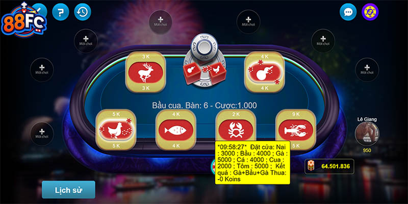 Tìm hiểu khái niệm trò chơi bầu cua ấn tượng